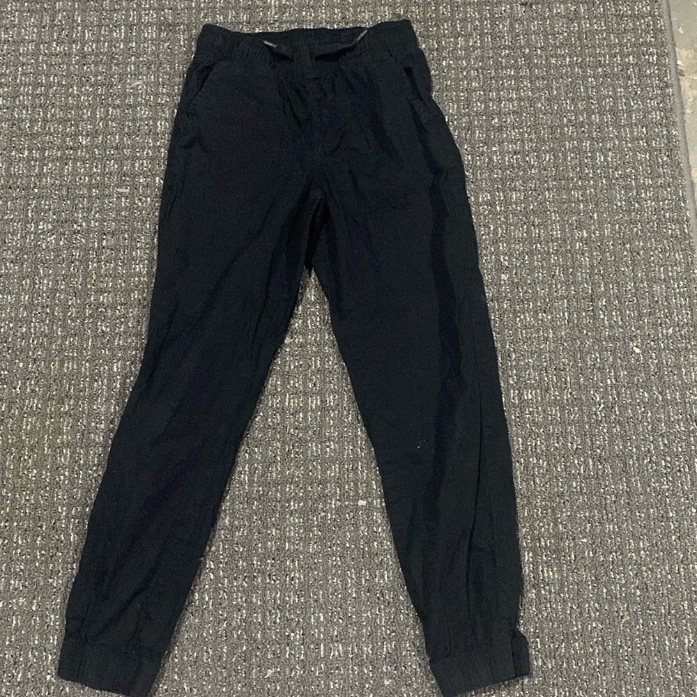 Black cargo type joggers